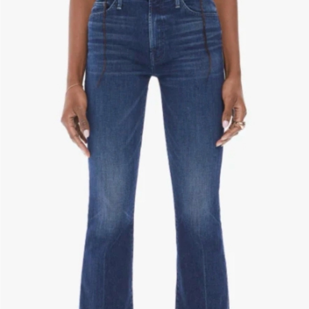 MOTHER The Insider Crop Women’s Jeans in Step Fray Size 24